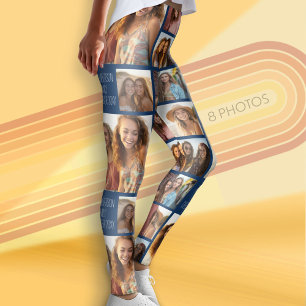 Leggings Créer un collage de photos personnalisé avec 8 pho