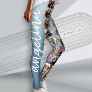Leggings Créer un collage photo personnalisé avec 18 photos