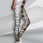 Leggings Créer un collage photo personnalisé avec 18 photos<br><div class="desc">Utilisez votre photo ou vos photos préférées pour faire un plaisir à garder à partager avec vos amis. Cette grille photo utilise 18 photos et comprend un endroit pour ajouter votre nom sur une jambe. Un morceau funky et de déclaration qui fait un grand cadeau!</div>