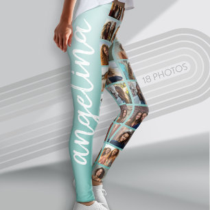 Leggings Créer un collage photo personnalisé avec 18 photos