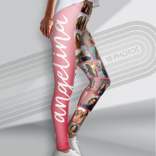 Leggings Créer un collage photo personnalisé avec 18 photos