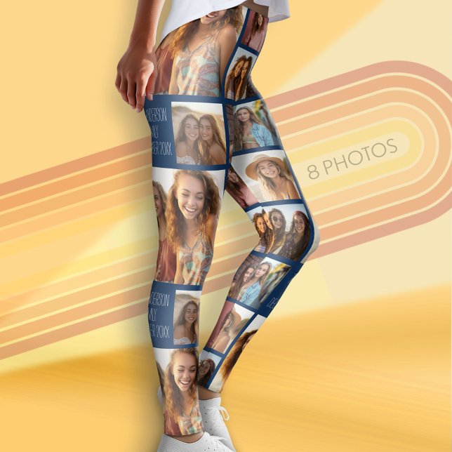 Leggings Créer un collage photo personnalisé avec 8 photos (Photo Leggings with 8 Pictures)
