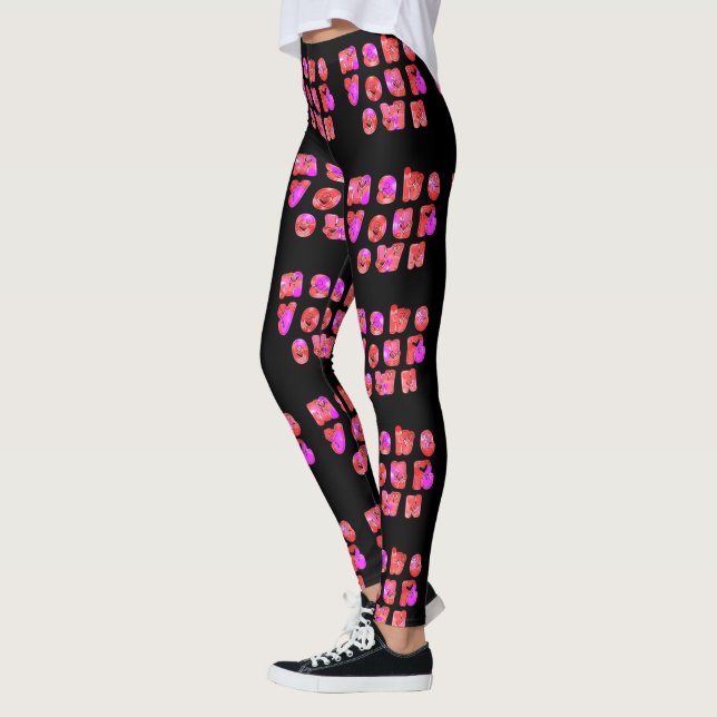 Leggings Créer votre propre couleur joli joli (Gauche)