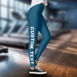 Leggings Créer votre propre texte personnalisé<br><div class="desc">Créez Vos Propres Légendes De Texte Personnalisées.</div>