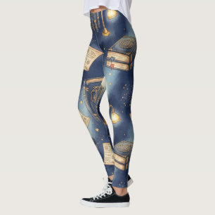 Leggings Créez vos propres études de sorts magiques bleu
