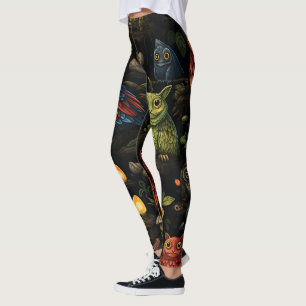 Leggings Créez Vos Propres Farfelus Gobelins Sauvages Hibou