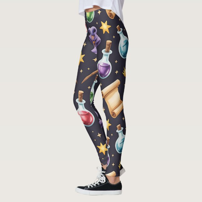 Leggings Créez vos propres parchemins de potions de sorcier (Gauche)