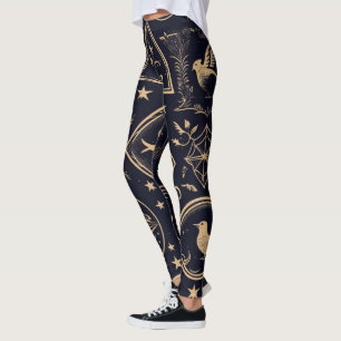 Leggings Créez vos propres symboles sacrés en or noir