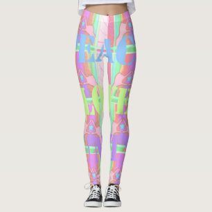 Leggings Créez votre propre amour de la Paix Unité design a