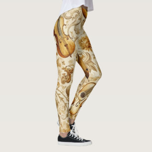 Leggings Créez Votre Propre Collage d'Instrument Musical Do