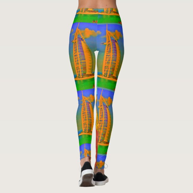 Leggings Créez votre propre destination I Love Dubai Fashio (Dos)