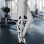 Leggings Créez votre propre gris personnalisé<br><div class="desc">Créez Vos Propres Légendes Grises Personnalisées.</div>
