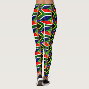 Leggings Créez votre propre impression couleur sud-africain