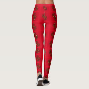 Leggings Créez votre propre joli joli inspiré rouge intelli