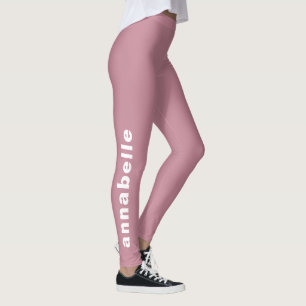 Leggings Créez votre propre minimaliste Dusty Rose Yoga