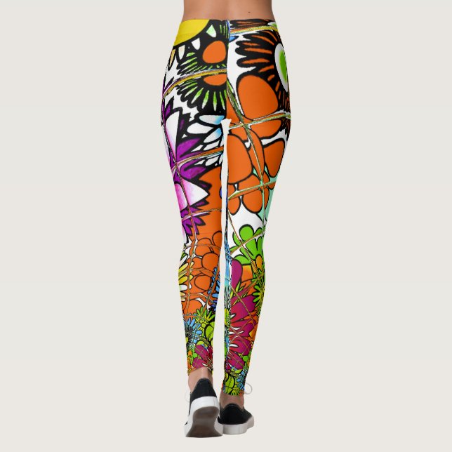 Leggings Créez votre propre Motif de tissu de meilleure cou (Dos)
