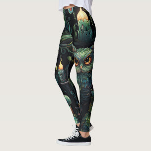 Leggings Créez votre propre nid de hiboux lutins à la bougi