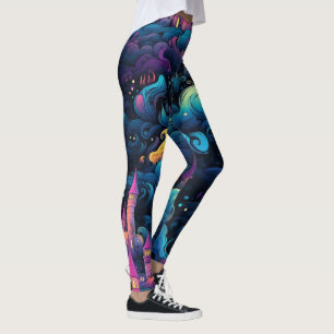 Leggings Créez Votre Propre Royaume Féerique Château Rose B