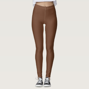 Leggings Crème glacée au chocolat Jambes solides Brown