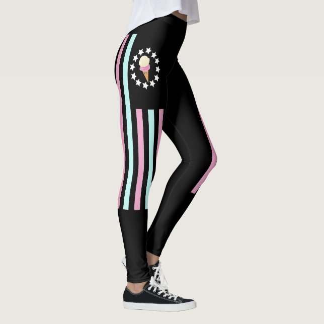 Leggings Crème glacée - Drapeau (Droite)