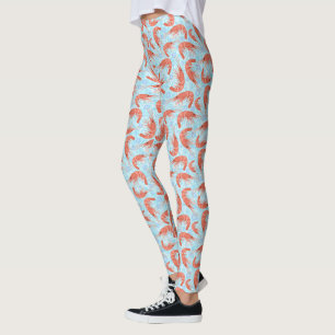 Leggings crevettes crevettes crevettes Bulles de la mer de