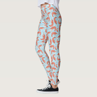 Leggings crevettes crevettes crevettes Bulles de la mer de