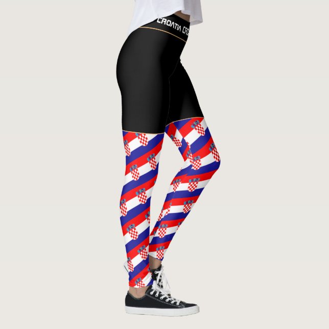 Leggings Croate et Drapeau Croate (Droite)