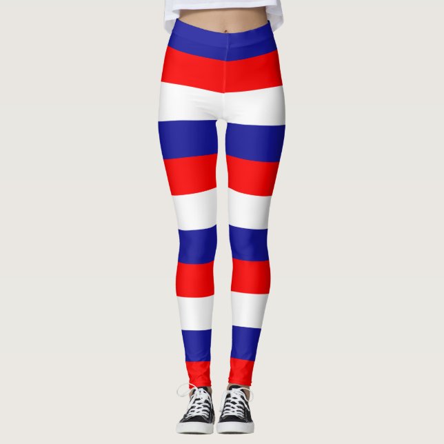Leggings Croatie Couleurs du drapeau national Horizontal (Devant)