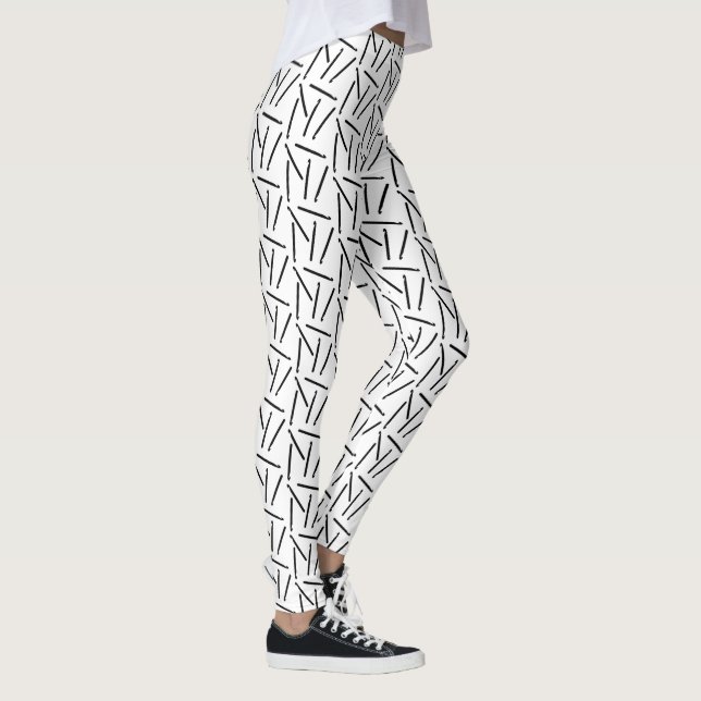 Leggings Crochet Hooks Artisanat Noir (Droite)