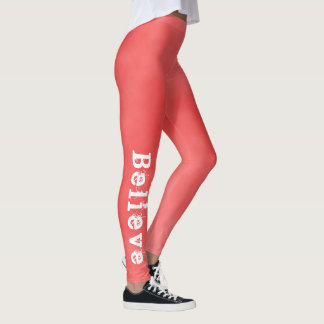 Leggings Croyez, motivation tangerine coloré gym
