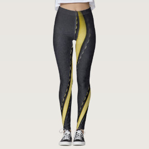 Leggings Cuir et daim