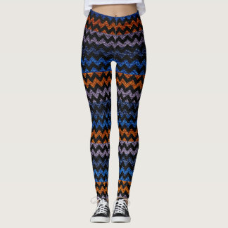 Leggings Cuir Moderne Chevron Coloré #28