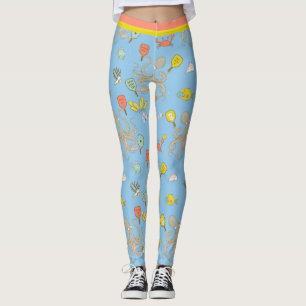 Leggings Cuisinière pickleball sous-marin (petite taille d