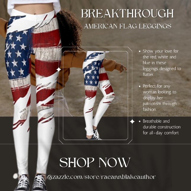 Leggings Cuissardes drapeau américain percées (Créateur téléchargé)