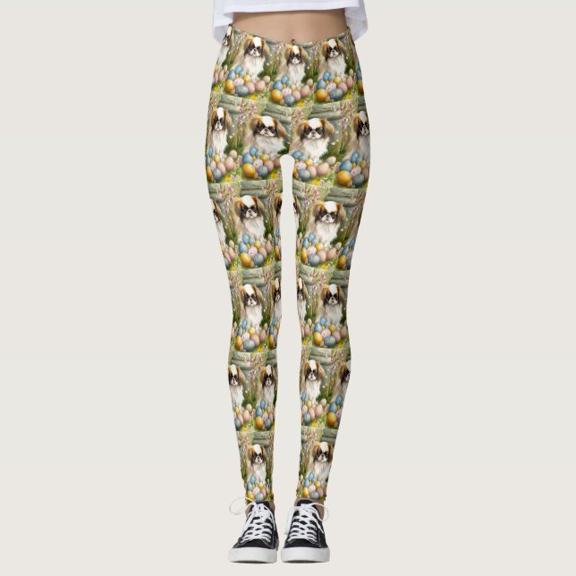 Leggings Cuisson japonaise aux oeufs de Pâques (Devant)