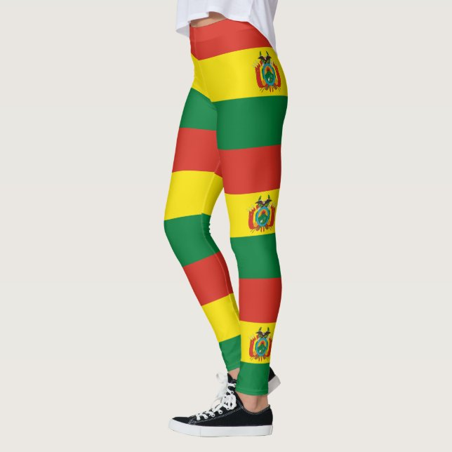 Leggings Culottes du drapeau patriotique bolivien (Gauche)