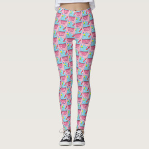 Leggings CUPCAKE Blue Hawaii