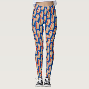 Leggings Curieux hot dog Weiner dessin animé