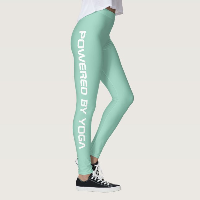 Leggings Custom Print Yoga Crew Light Teal (Droite)