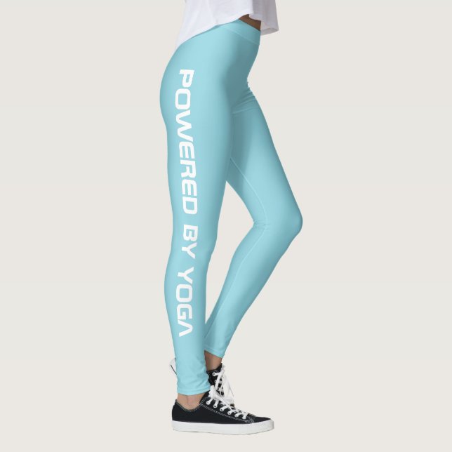 Leggings Custom Print Yoga Crew Robin Egg Blue (Droite)