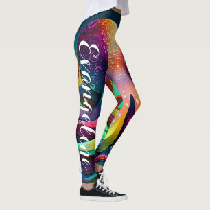 Leggings Customisez votre propre jambe de yoga avec pieuvre