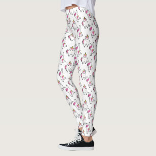 Leggings Cute Aerobic Unicorn Motif
