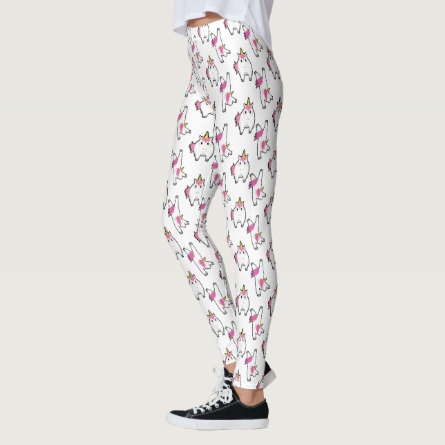 Leggings Cute Aerobic Unicorn Motif (Gauche)