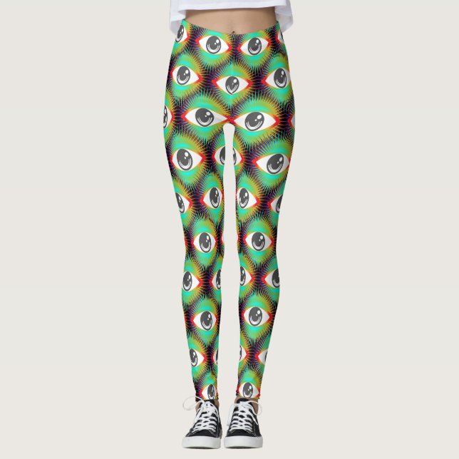 Leggings Cute All-Visualiser Alien Oeil Thunder_Cove (Devant)