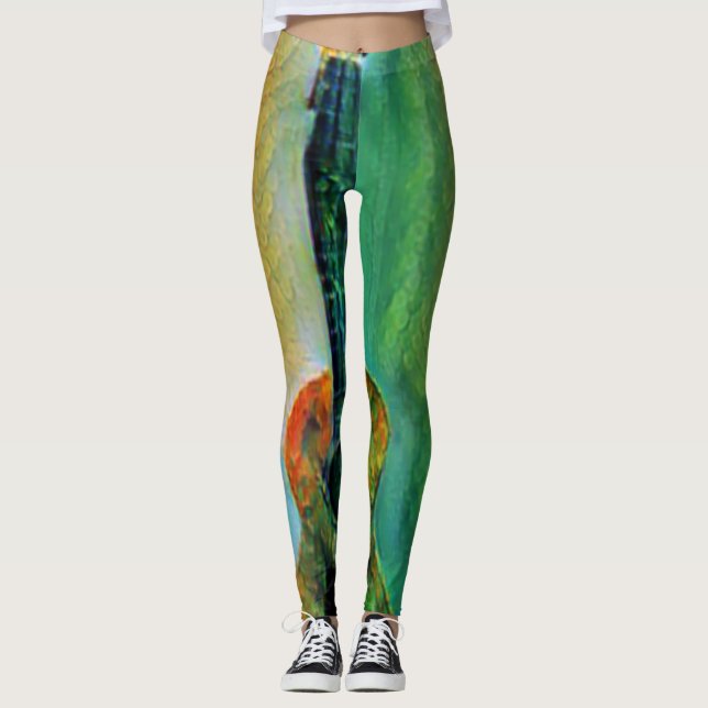Leggings Cute Bass Guitare (Devant)