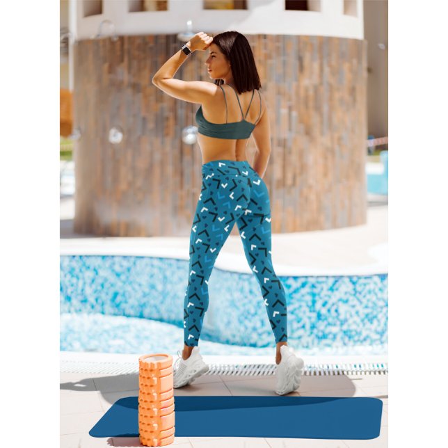 Leggings Cute Blue exercice de vêtements actifs Yoga (Créateur téléchargé)