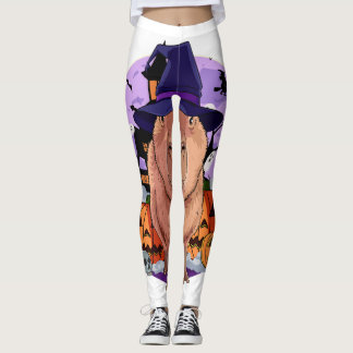 Leggings Cute Capybara Halloween sorcier Citrouille Sweatsh