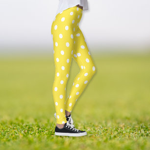 Leggings Cute Chic Blanc Pois Motif mode
