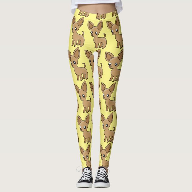 Leggings Cute Chihuahua Mama Art Thunder_Cove (Devant)