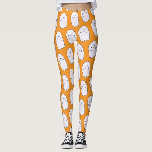 Leggings Cute Ghost Halloween Costume Leger (Devant)